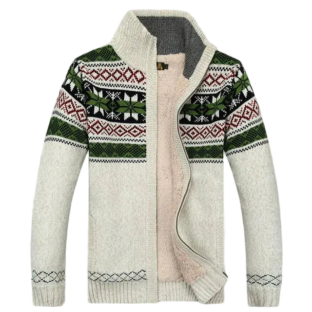 Men’s Nordic Knit Zip Cardigan