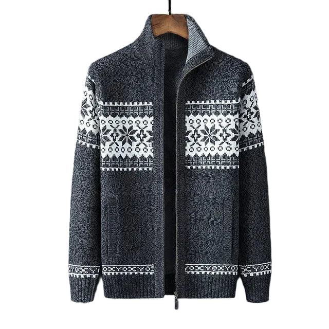 Men’s Nordic Knit Zip Cardigan