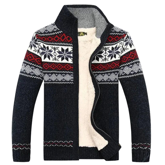 Men’s Nordic Knit Zip Cardigan