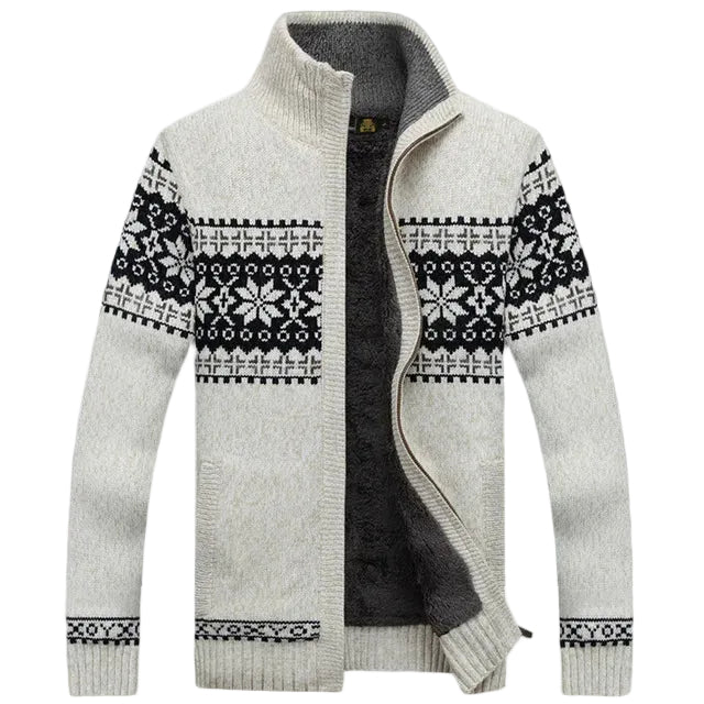 Men’s Nordic Knit Zip Cardigan