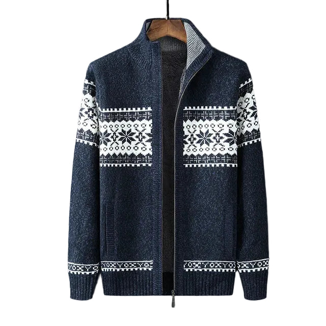Men’s Nordic Knit Zip Cardigan