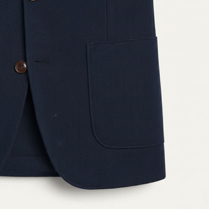 Men's Office Herringbone Wool Tweed Blazer Jacket Wedding Guest