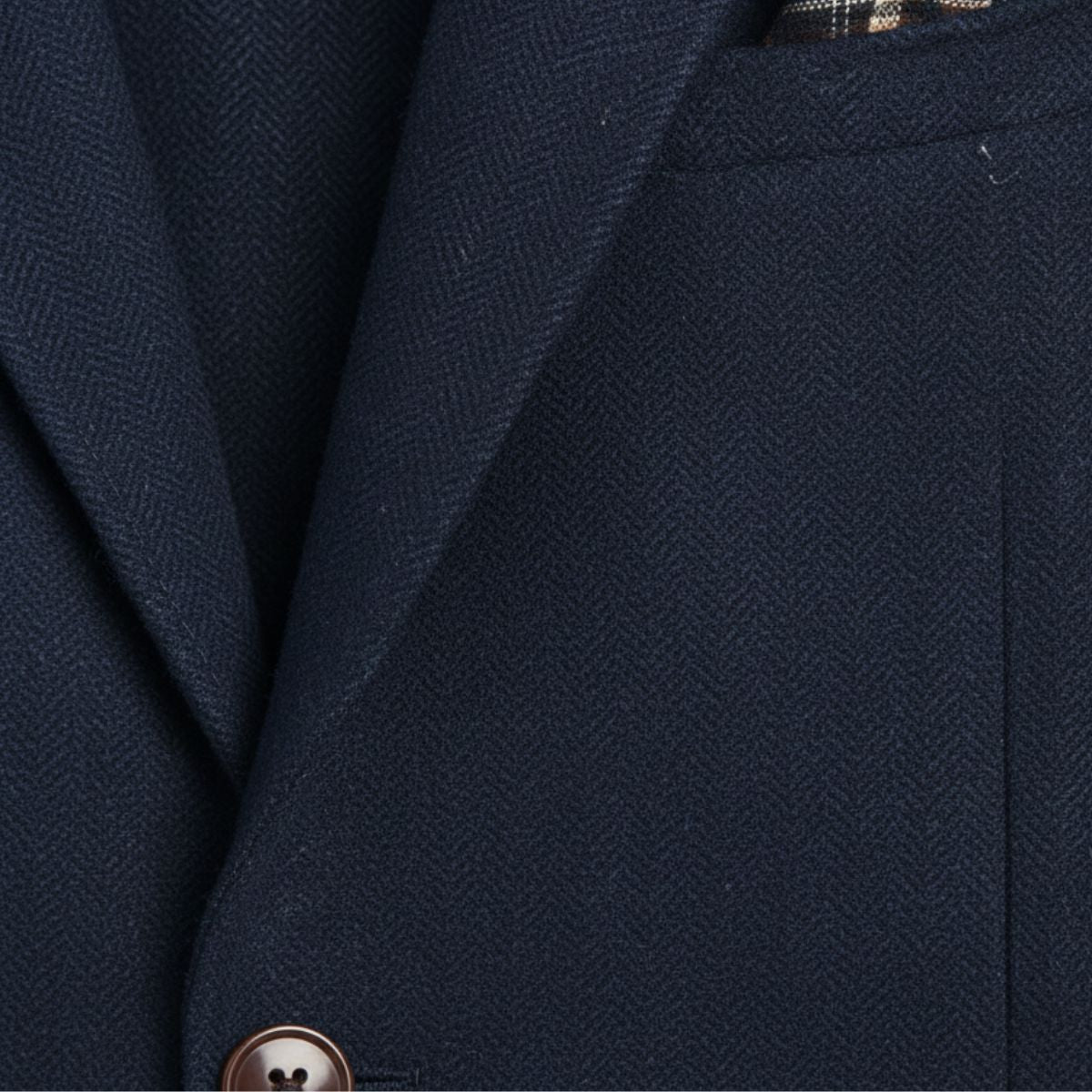 Men's Office Herringbone Wool Tweed Blazer Jacket Wedding Guest