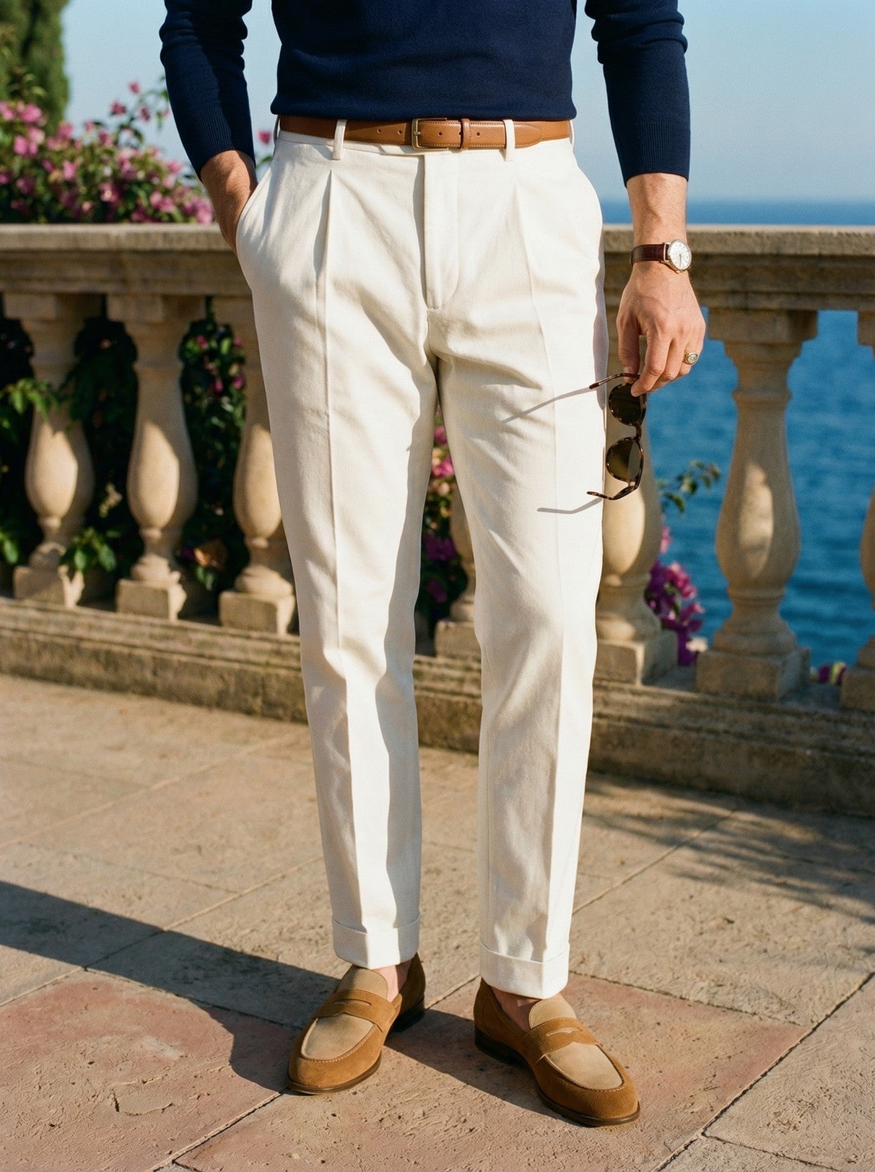 Herbert | Men's Tailored Trousers Old Money Straight Leg Refined Smart Clean Timeless Quality Business Everyday Versatile Elegant