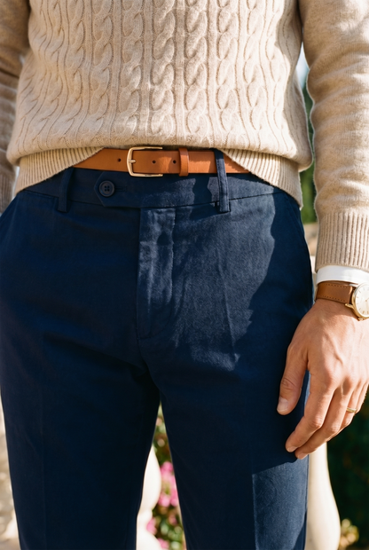 Leonard | Men's Tailored Trousers Old Money Straight Leg Refined Smart Clean Timeless Quality Business Everyday Versatile Elegant