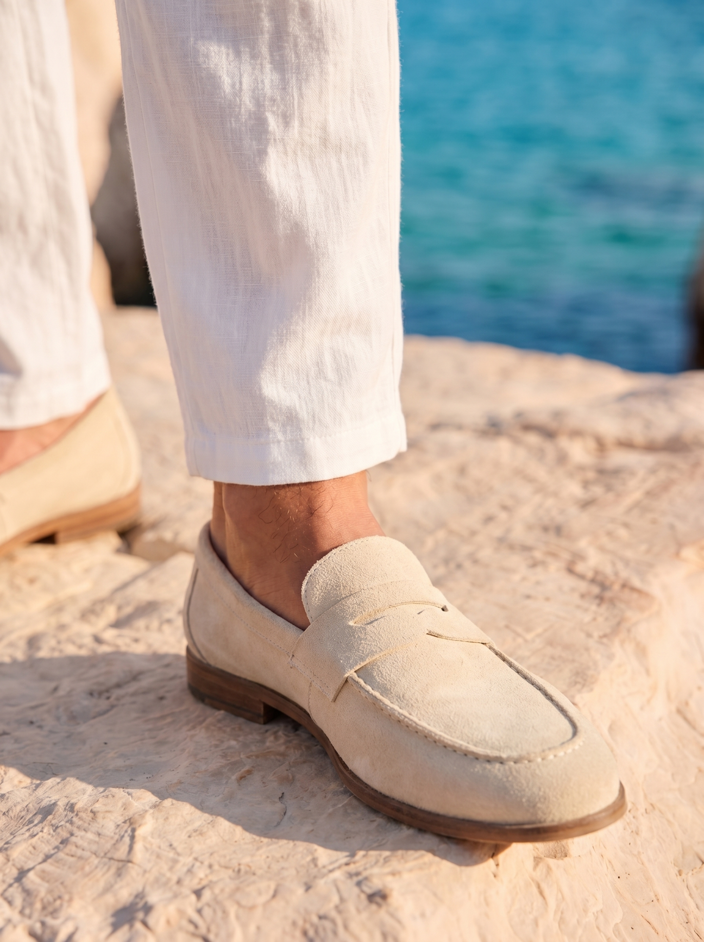 Men's Casual Linen Drawstring Trousers