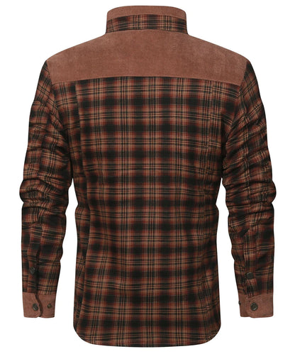 Men’s Plaid Sherpa Lined Jacket