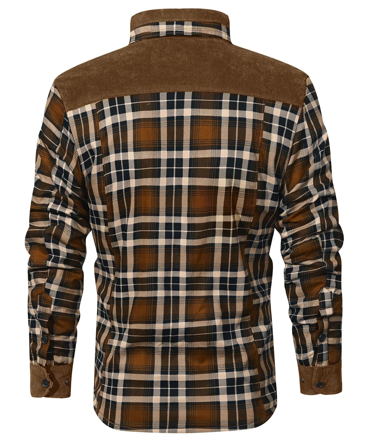 Men’s Plaid Sherpa Lined Jacket