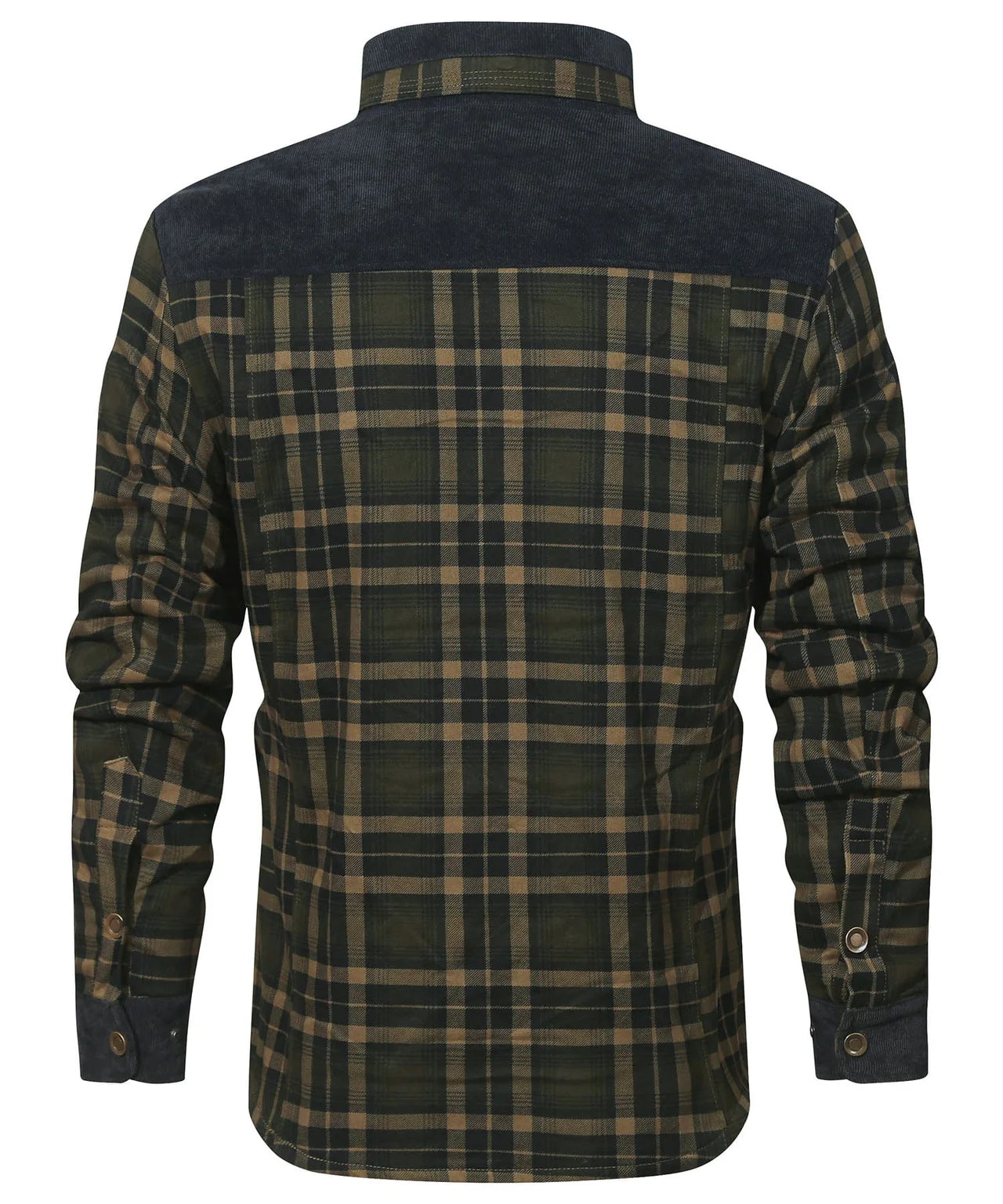 Men’s Plaid Sherpa Lined Jacket