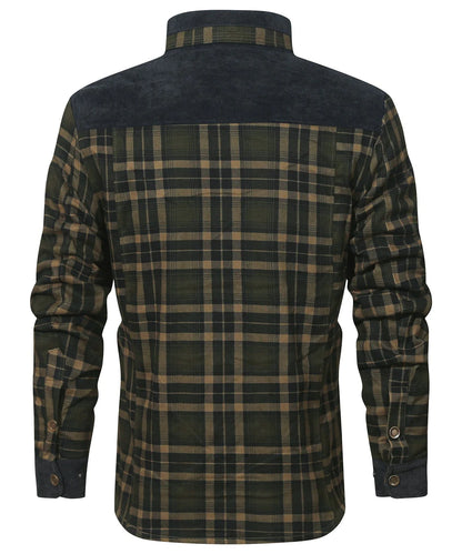 Men’s Plaid Sherpa Lined Jacket