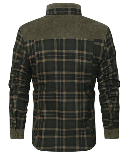 Men’s Plaid Sherpa Lined Jacket