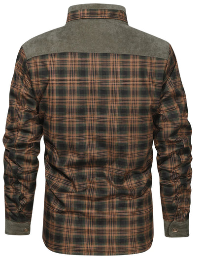 Men’s Plaid Sherpa Lined Jacket