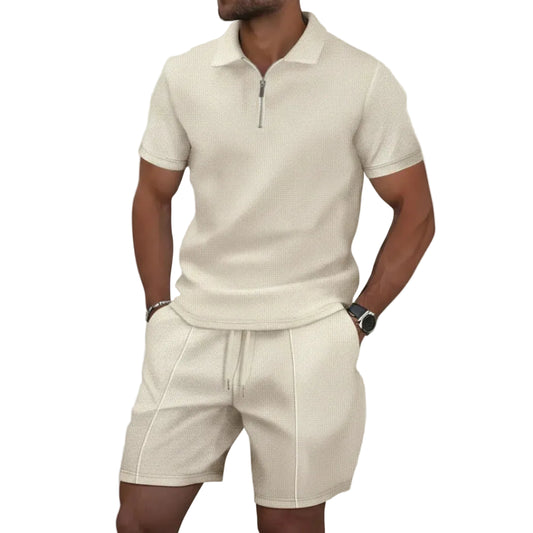 Men's Polo Shirt and Shorts Set