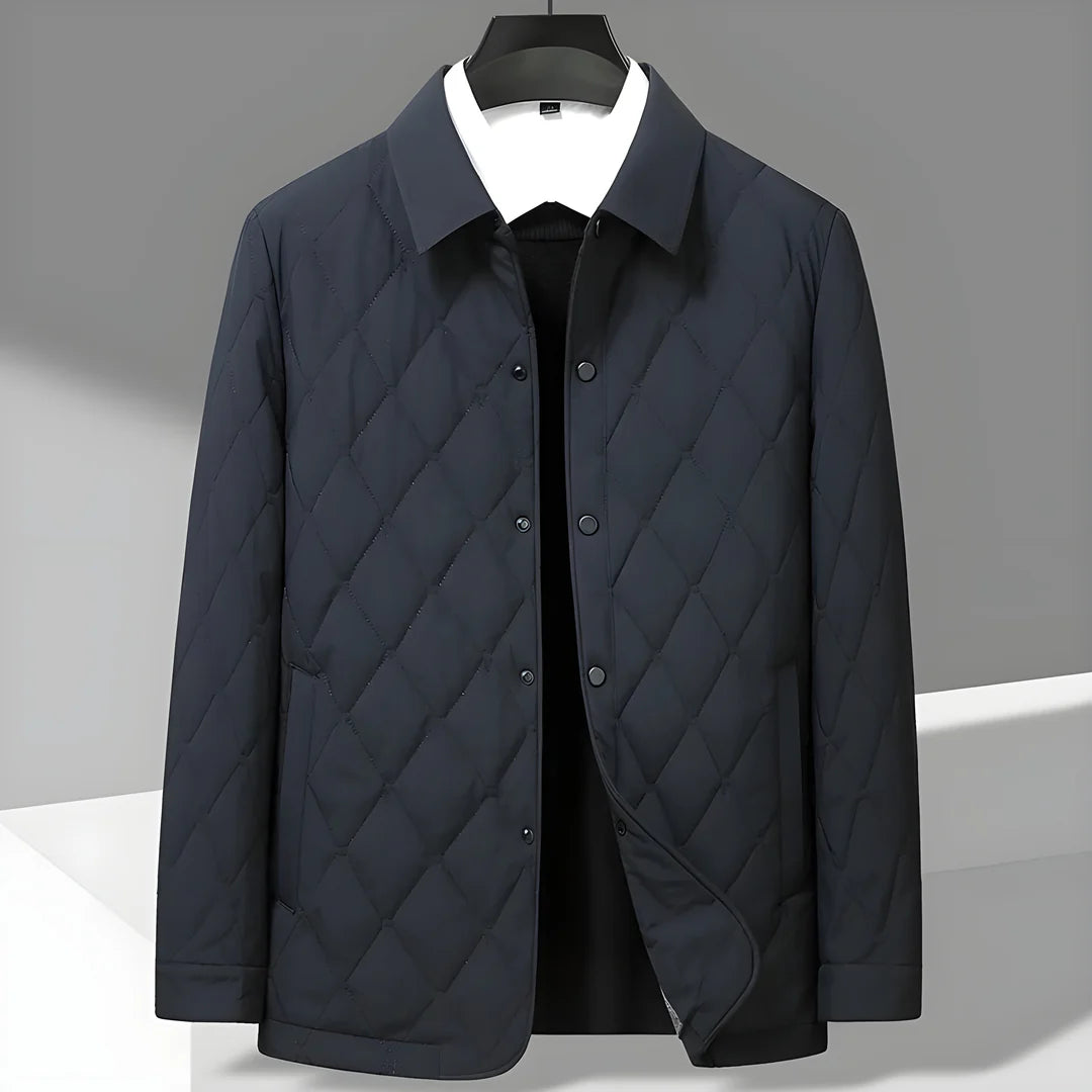 Men’s Quilted Button-Front Jacket