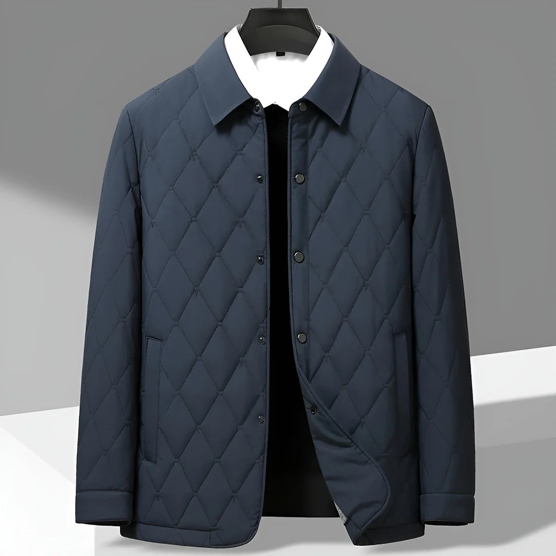 Men’s Quilted Button-Front Jacket