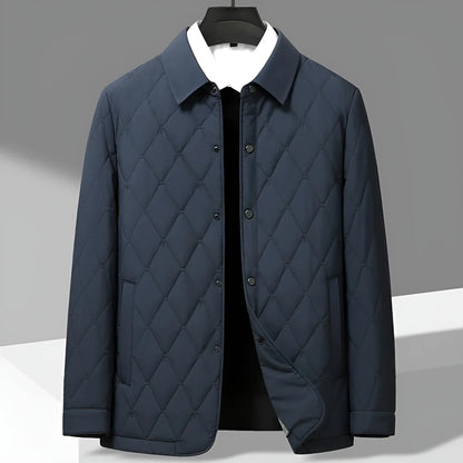 Men’s Quilted Button-Front Jacket