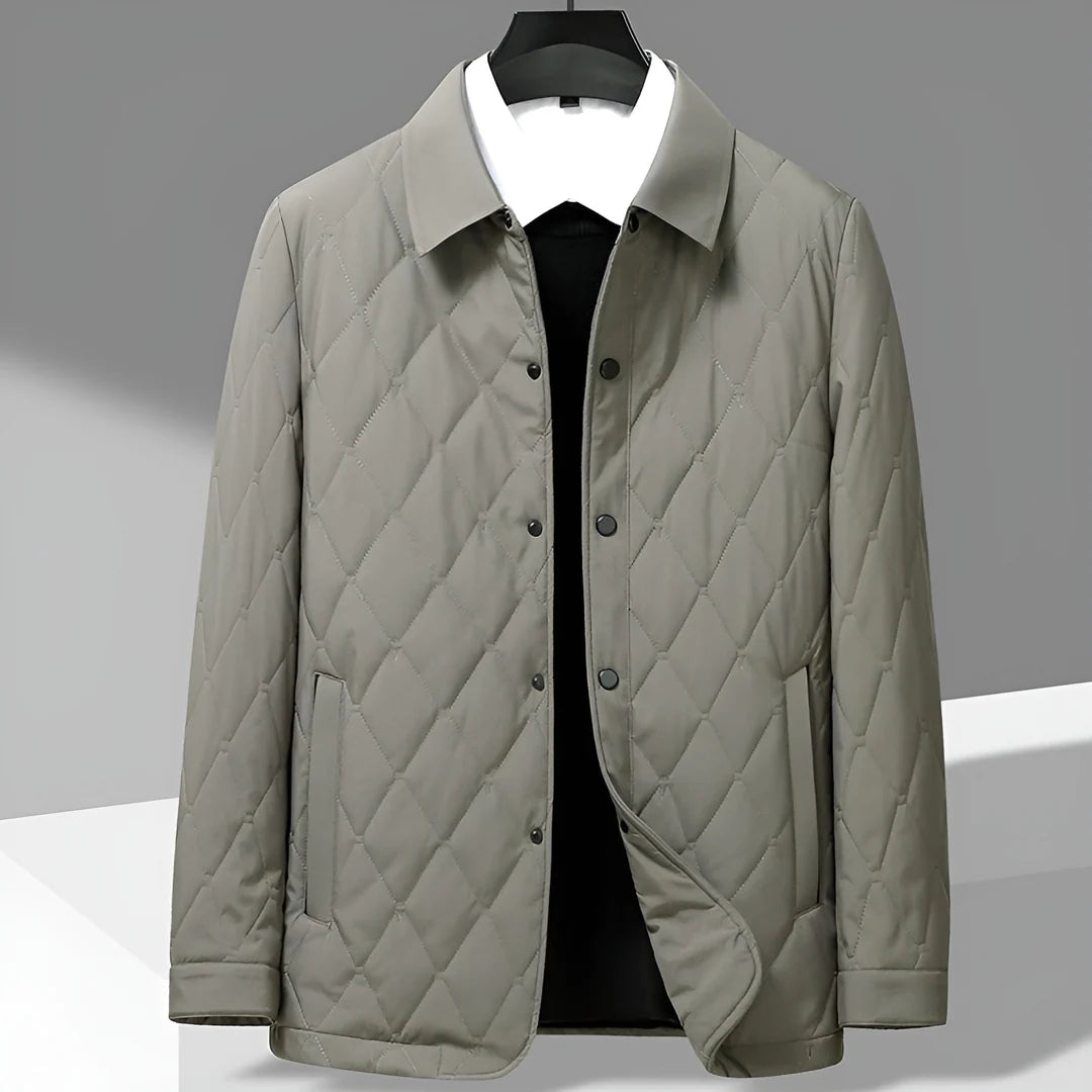 Men’s Quilted Button-Front Jacket