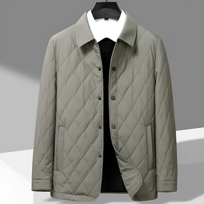 Men’s Quilted Button-Front Jacket