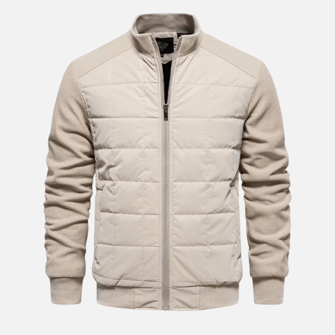 Men’s Quilted Hybrid Bomber Jacket