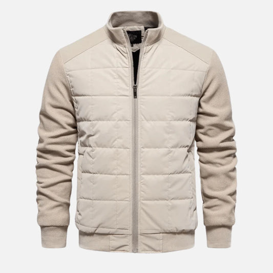 Men’s Quilted Hybrid Bomber Jacket