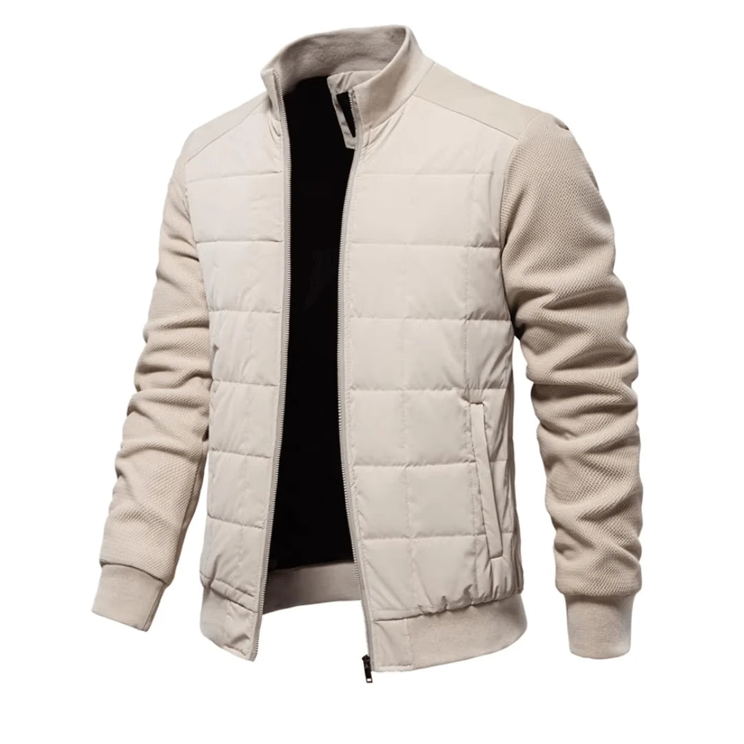 Men’s Quilted Hybrid Bomber Jacket