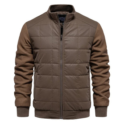 Men’s Quilted Hybrid Bomber Jacket