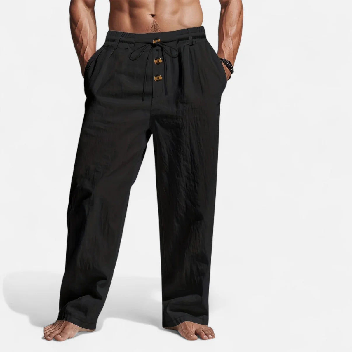Men’s Relaxed Drawstring Casual Pants