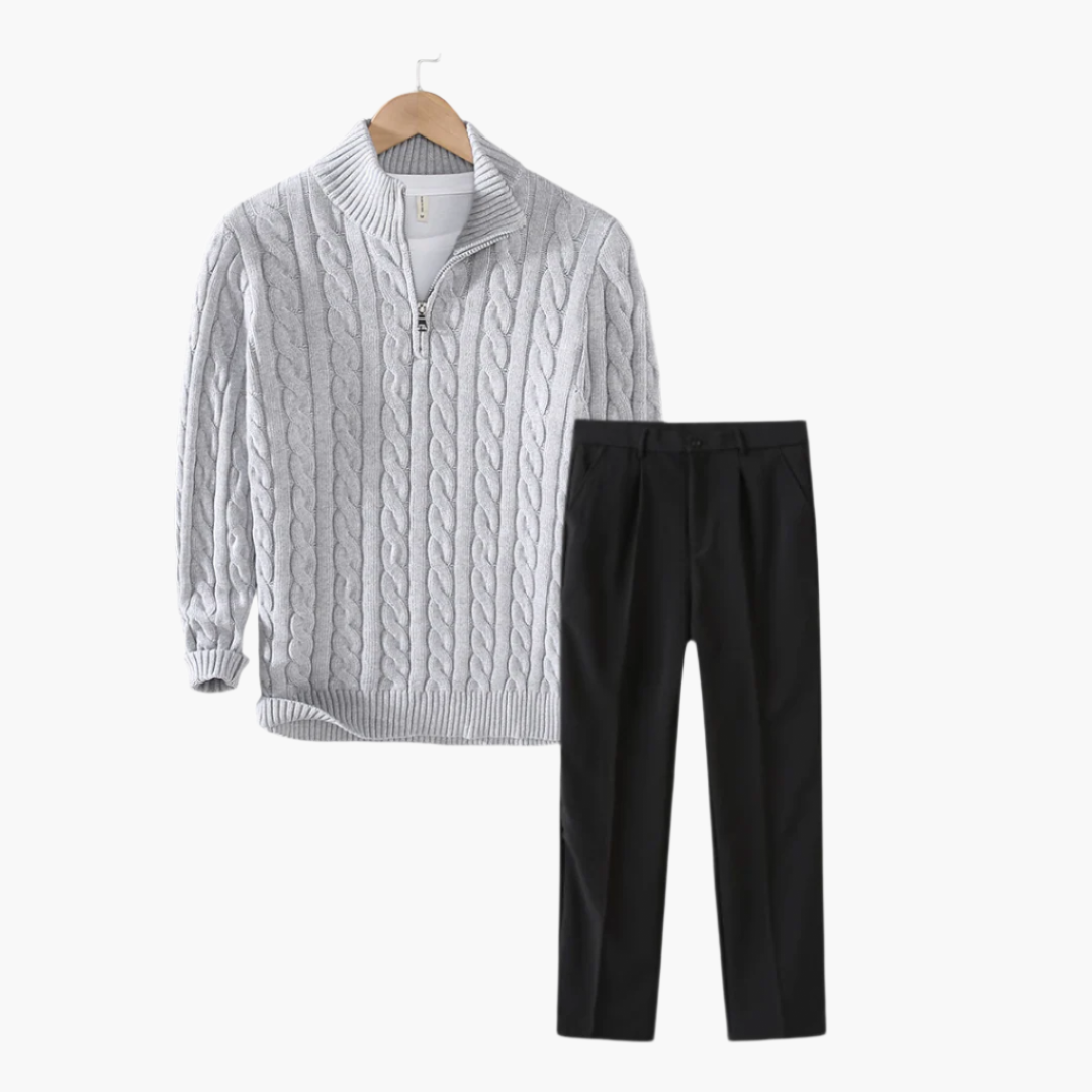 Rex | Men's Co-ord Set City Walk Shirt Bottoms Two-Piece Refined Clean Tailored Smart Casual Coordinated Versatile Transitional