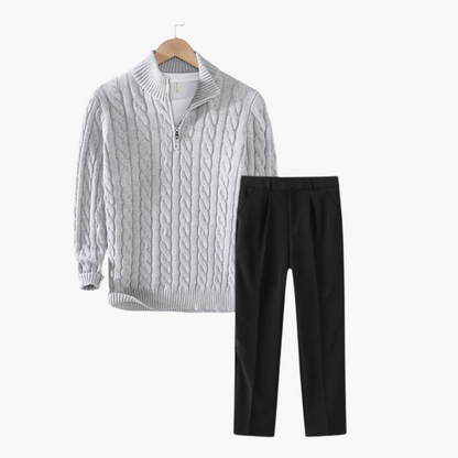 Rex | Men's Co-ord Set City Walk Shirt Bottoms Two-Piece Refined Clean Tailored Smart Casual Coordinated Versatile Transitional