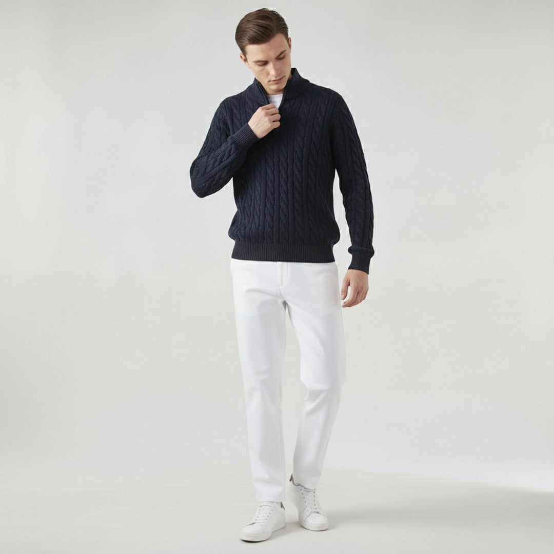 Teddy | Men's Co-ord Set Polo Brunch Shirt Bottoms Two-Piece Refined Relaxed Clean Smart Casual Daytime Coordinated Versatile