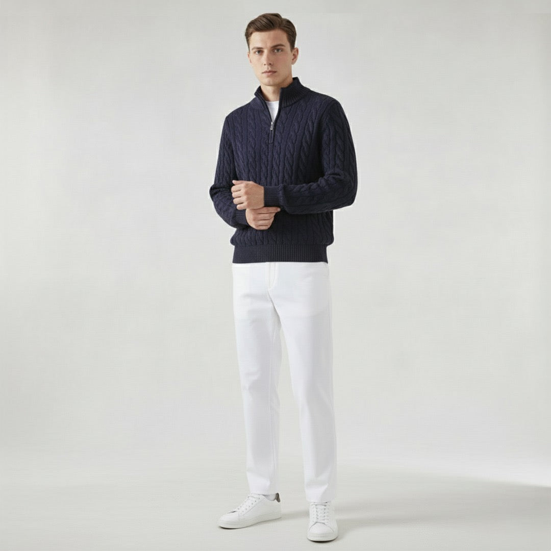 Teddy | Men's Co-ord Set Polo Brunch Shirt Bottoms Two-Piece Refined Relaxed Clean Smart Casual Daytime Coordinated Versatile