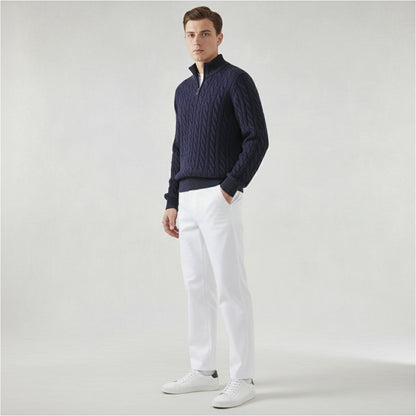 Teddy | Men's Co-ord Set Polo Brunch Shirt Bottoms Two-Piece Refined Relaxed Clean Smart Casual Daytime Coordinated Versatile