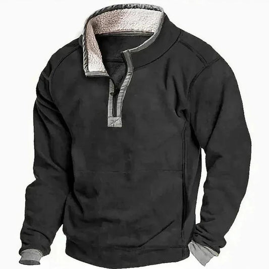 Men’s Sherpa Lined Half Zip Sweater