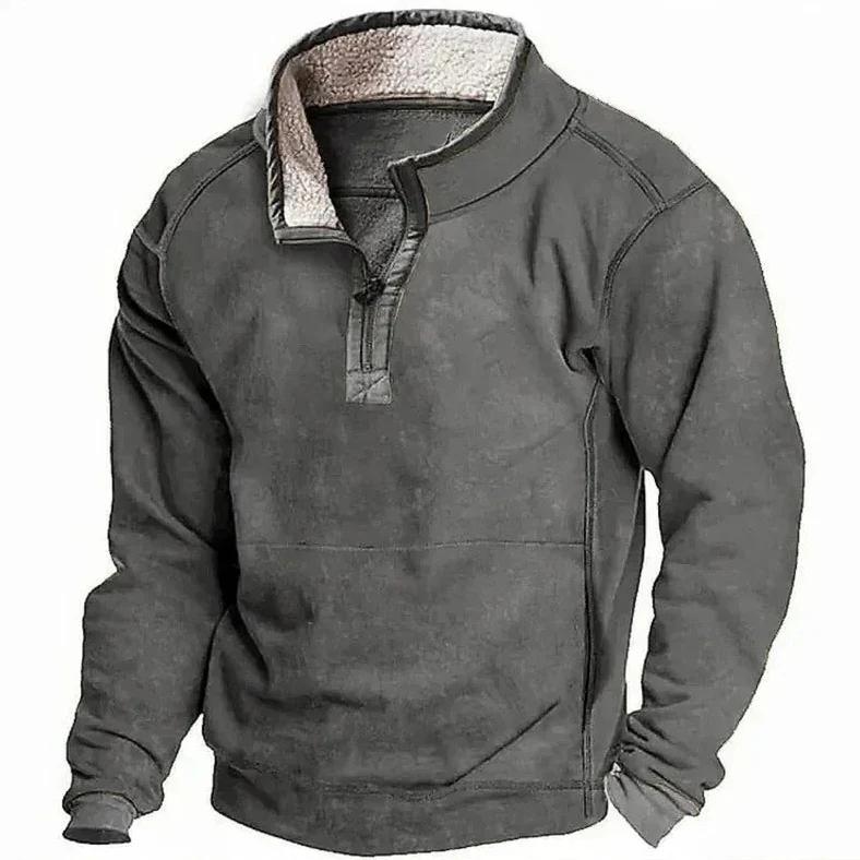 Men’s Sherpa Lined Half Zip Sweater