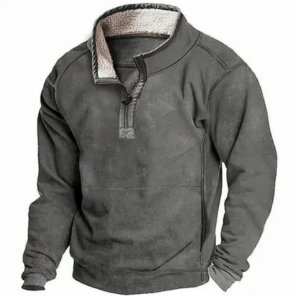 Men’s Sherpa Lined Half Zip Sweater