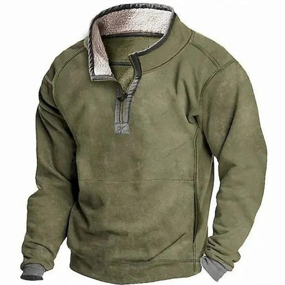 Men’s Sherpa Lined Half Zip Sweater