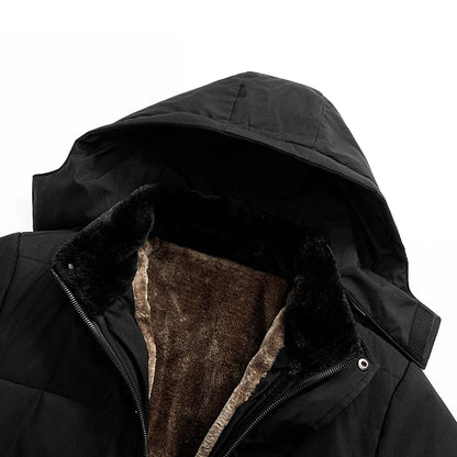 Men’s Sherpa-Lined Hooded Puffer Jacket