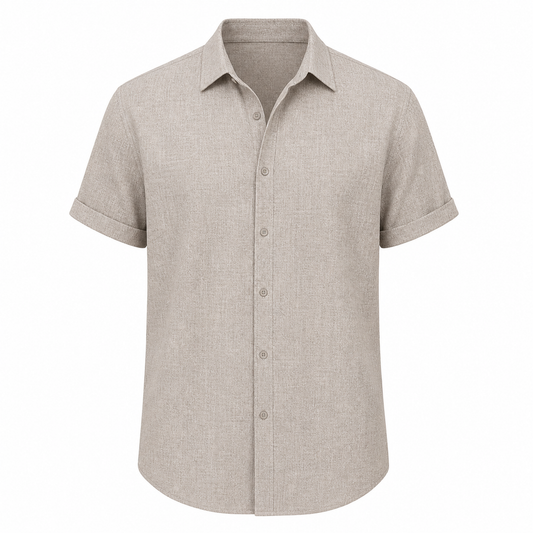 Men's Short Sleeve Button-Up Shirt