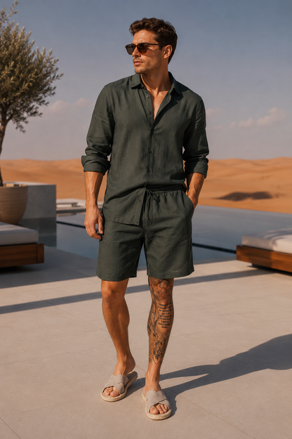 Men's Drawstring Shorts with Elasticated Waist