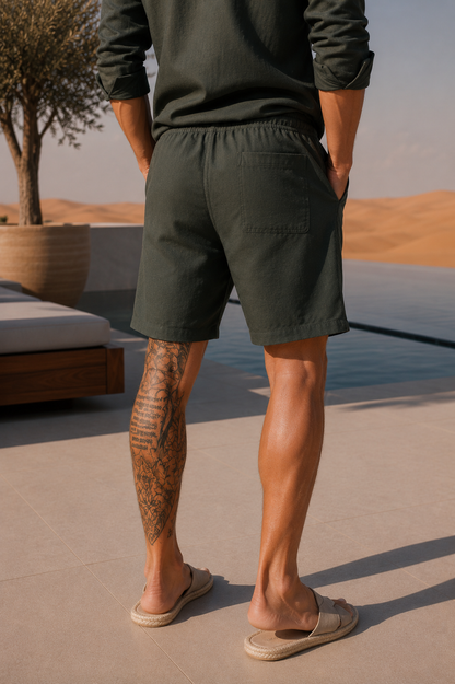 Men's Drawstring Shorts with Elasticated Waist