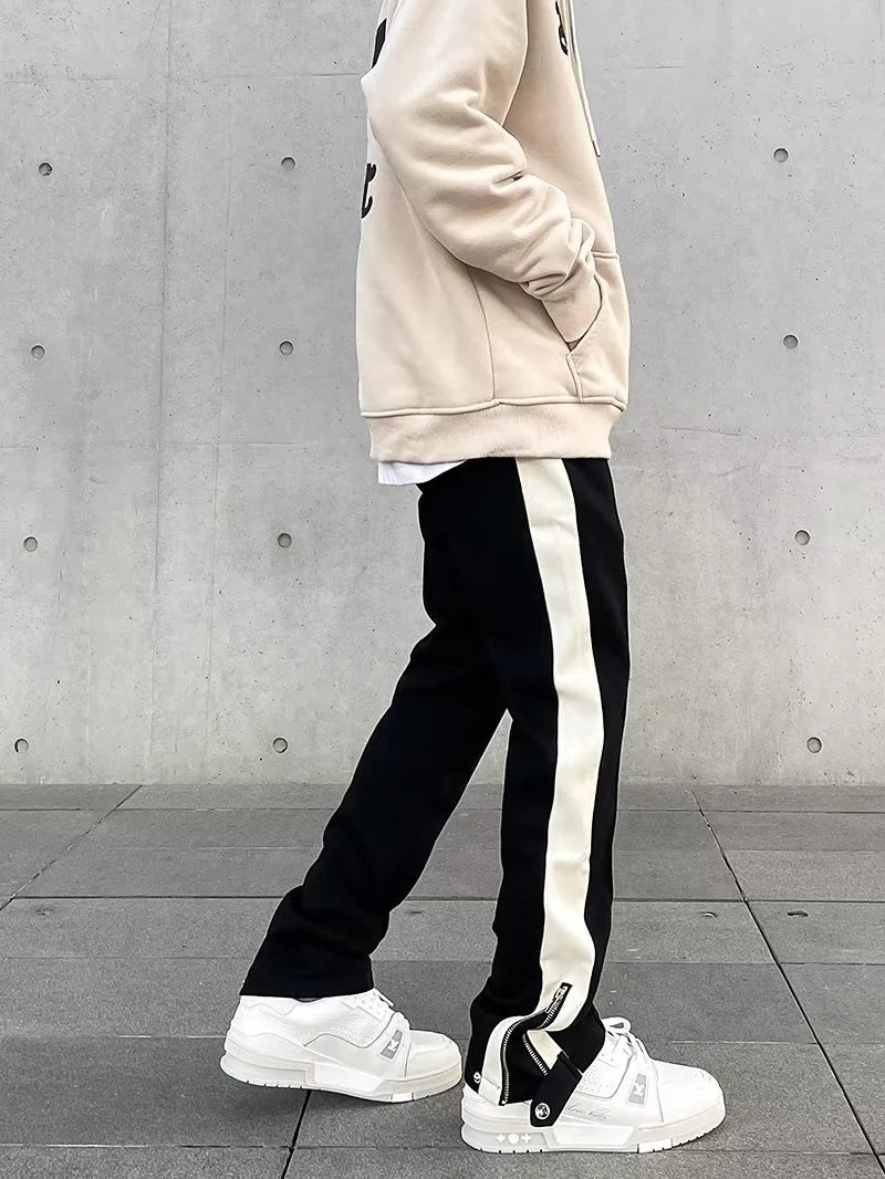 Men’s Side Stripe Drawstring Track Pants