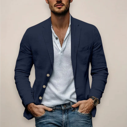 Men’s Single Button Casual Blazer