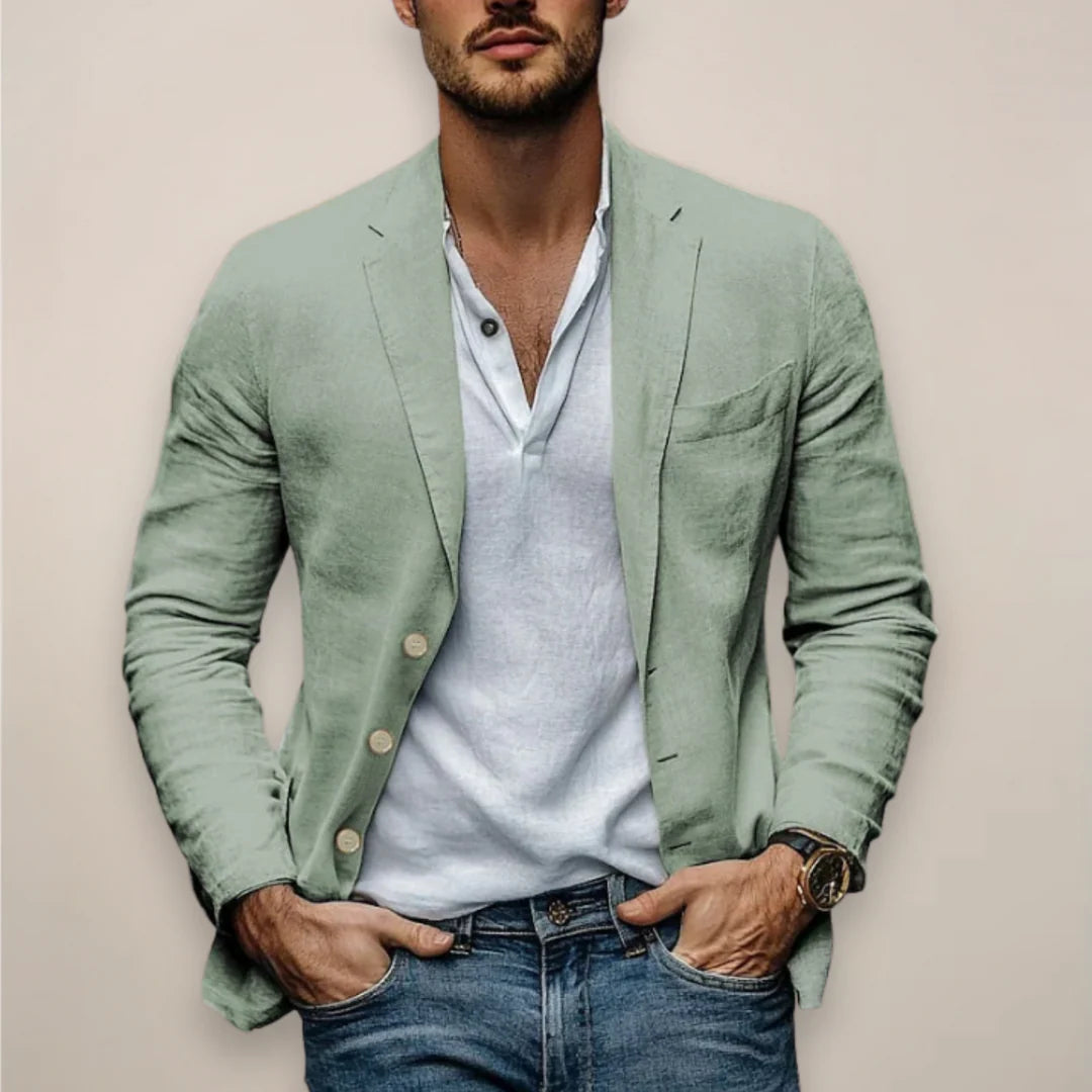 Men’s Single Button Casual Blazer