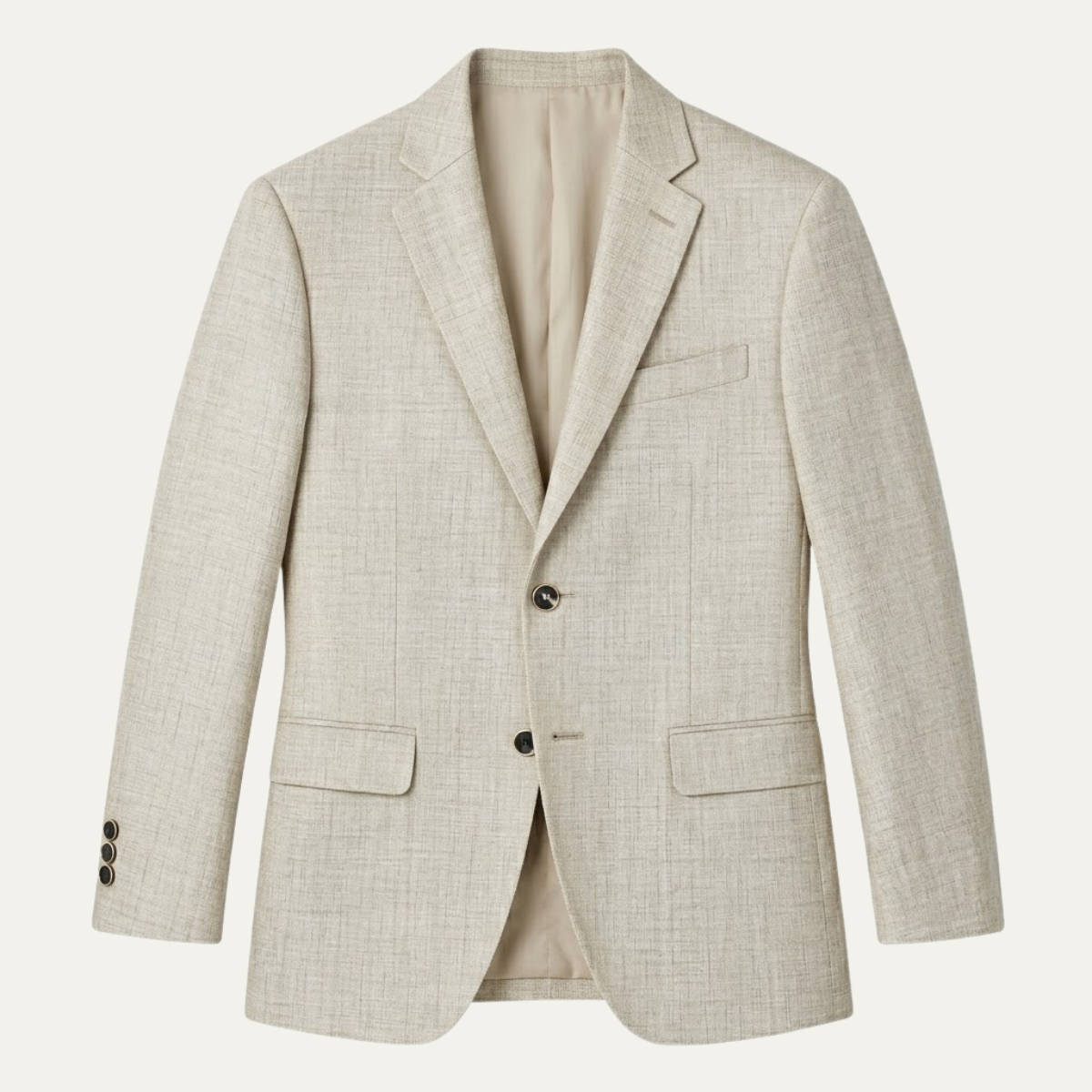 Men's Smart Casual Slim Fit Linen Blazer Wedding Guest