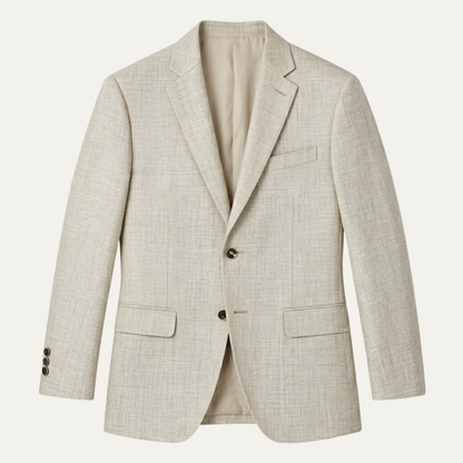 Men's Smart Casual Slim Fit Linen Blazer Wedding Guest