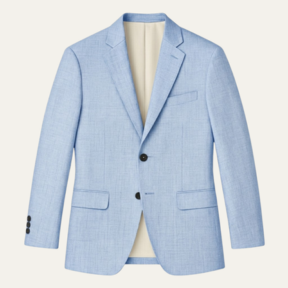 Men's Smart Casual Slim Fit Linen Blazer Wedding Guest