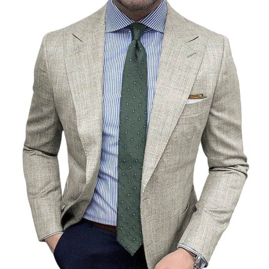 Men's Spring Textured Tailored Blazer