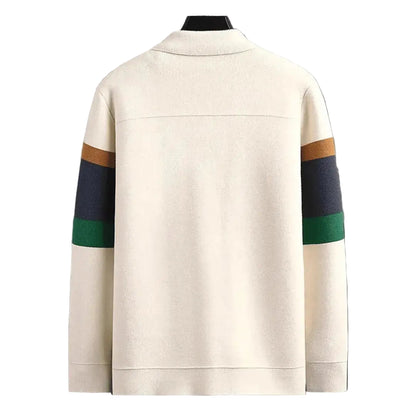 Men’s Striped Button-Front Cardigan