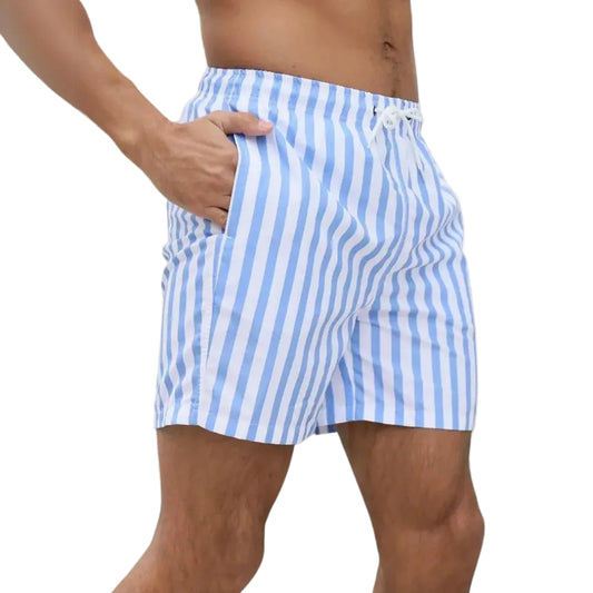 Men’s Striped Swim Shorts
