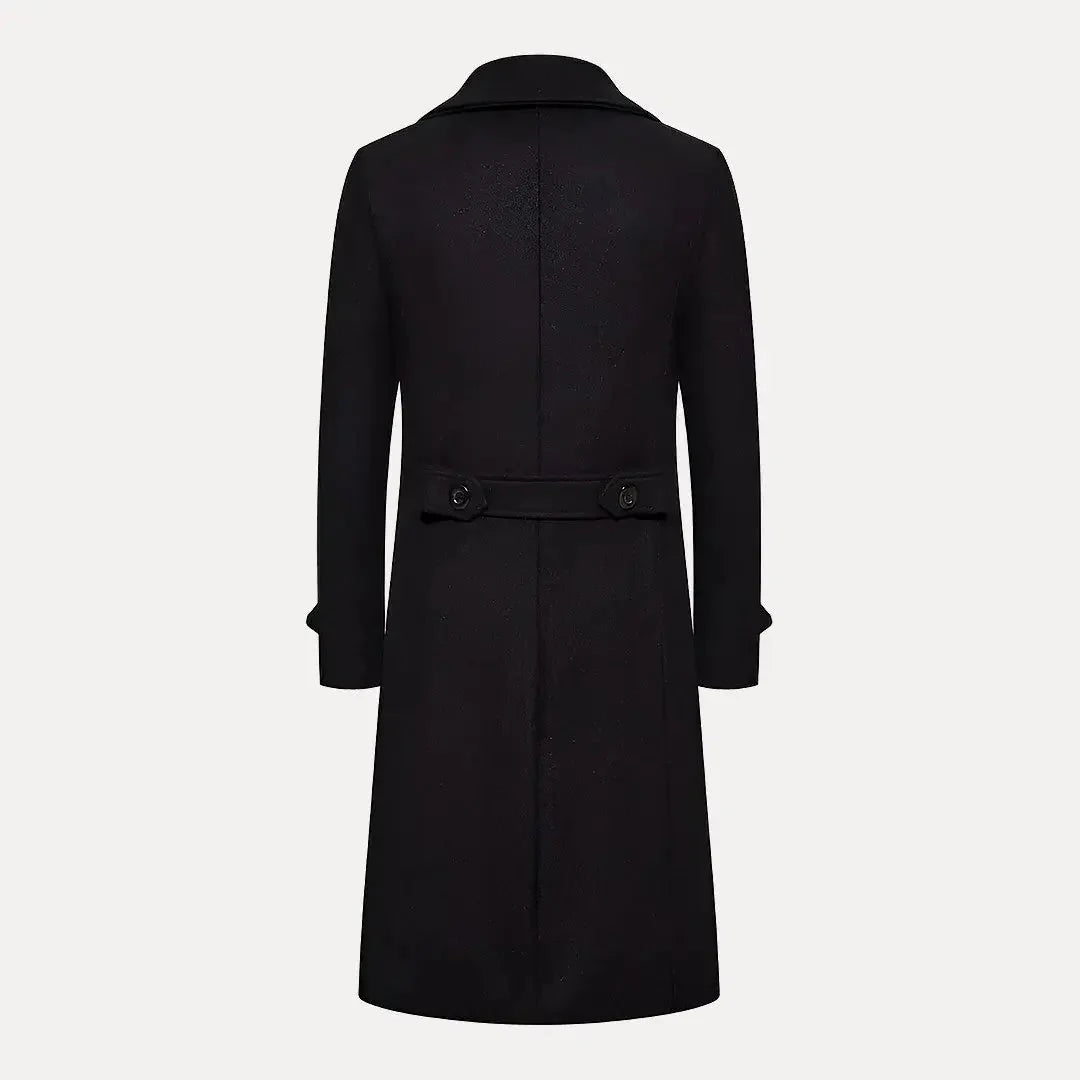 Noah | Men's Cardigan Coat Structured Longline Below-Hip Refined Knit Button-Front Smart Casual Layering Winter
